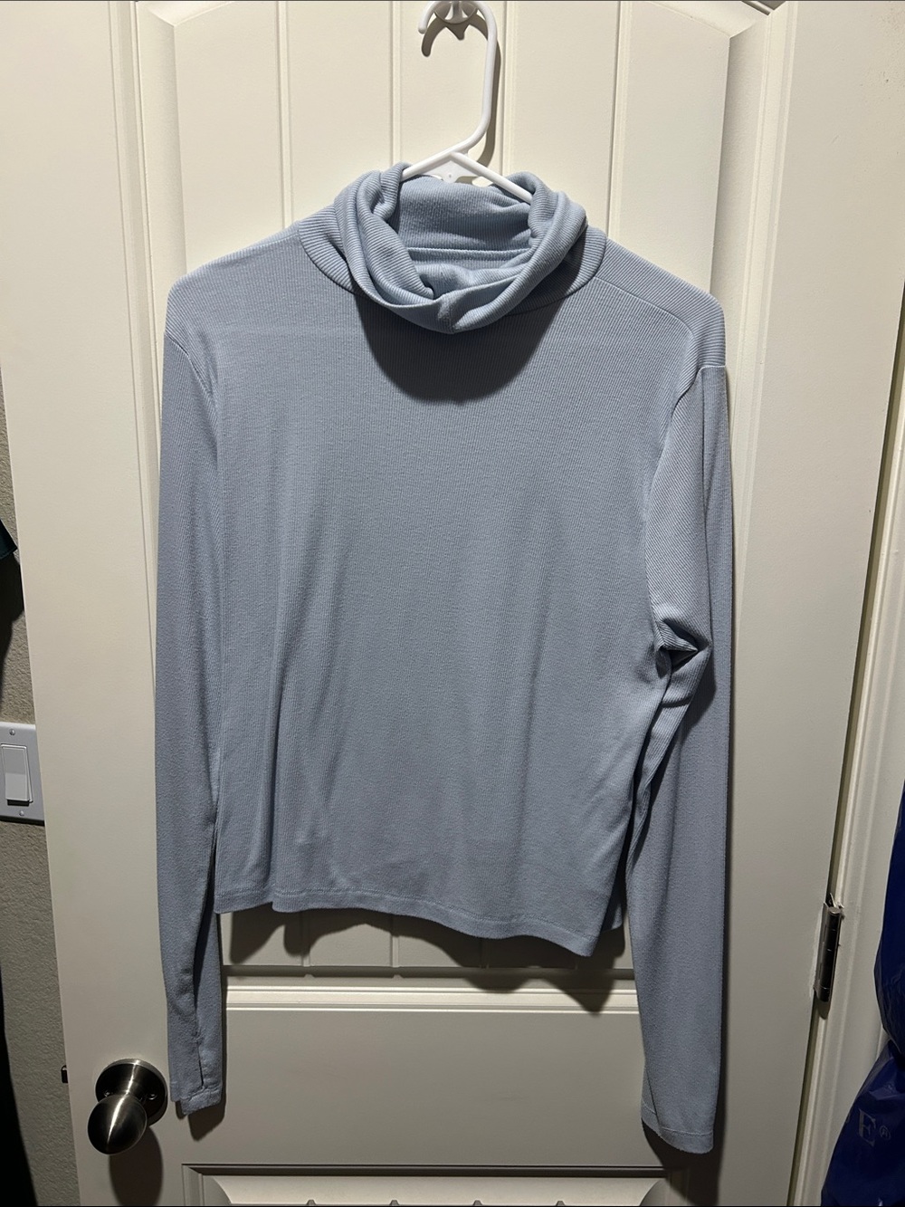 Old Navy Light Blue Women’s Long-Sleeve Cowl Neck Tee